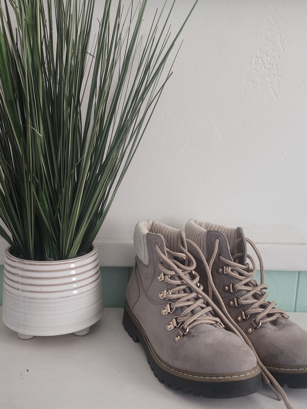 Cliffs by WHITE MOUNTAIN Taupe Hiking-Style Ankle Boots